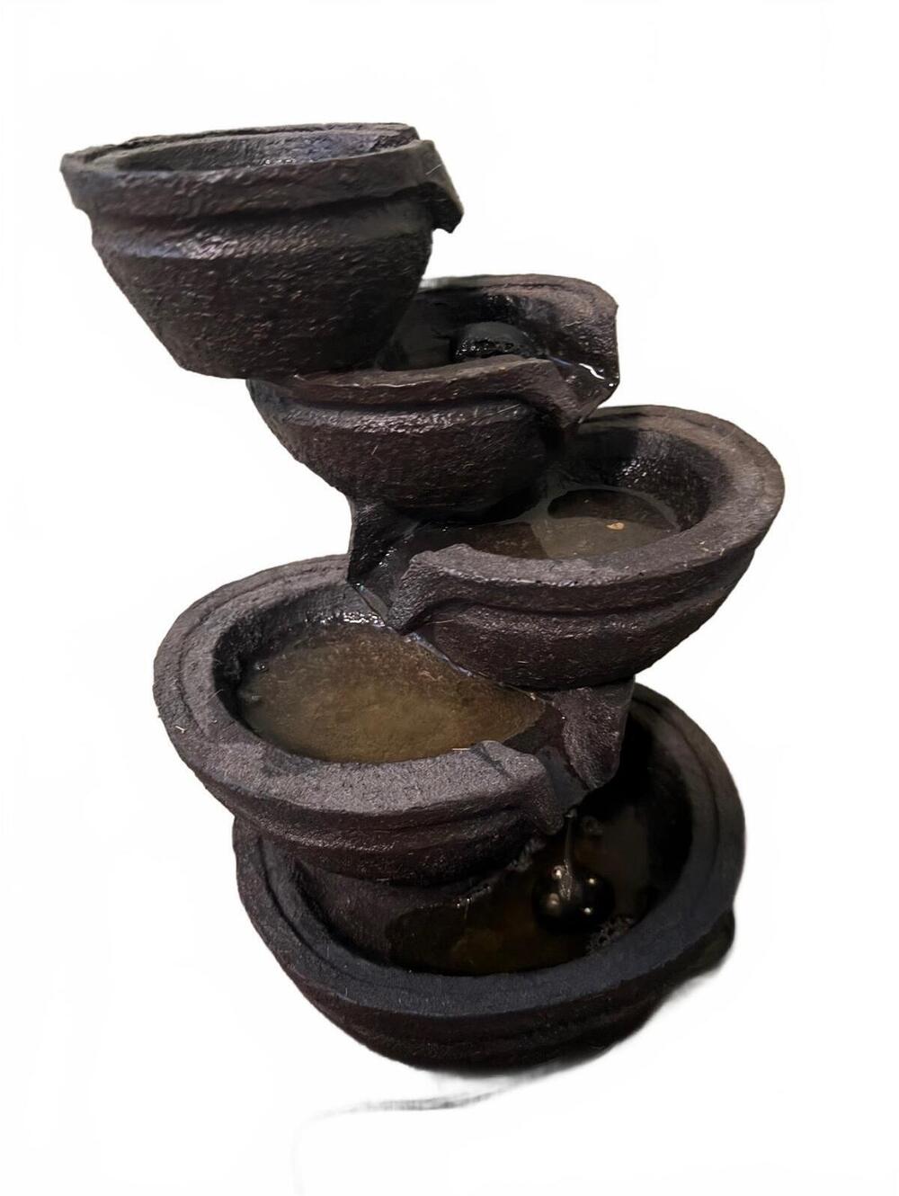 13 inches LED water fountain relaxing inside feature of stones